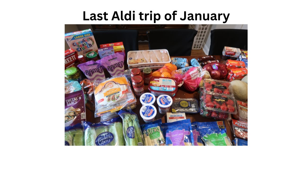 HUGE Aldi Haul to end the month #aldi #largefamily #budgetshopping #sixkids #grocery