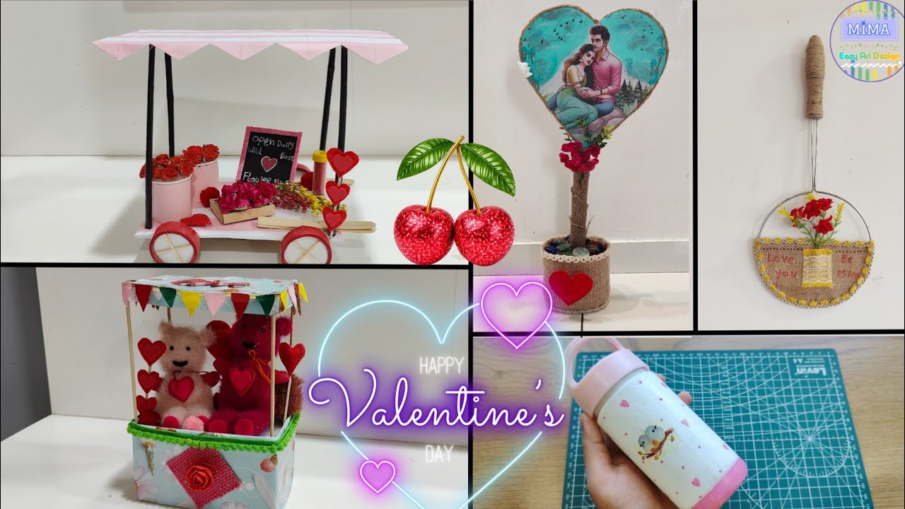 5 Valentine's Special Craft |Easy Creative Valentine's idea  | Beautiful valentine's decoration