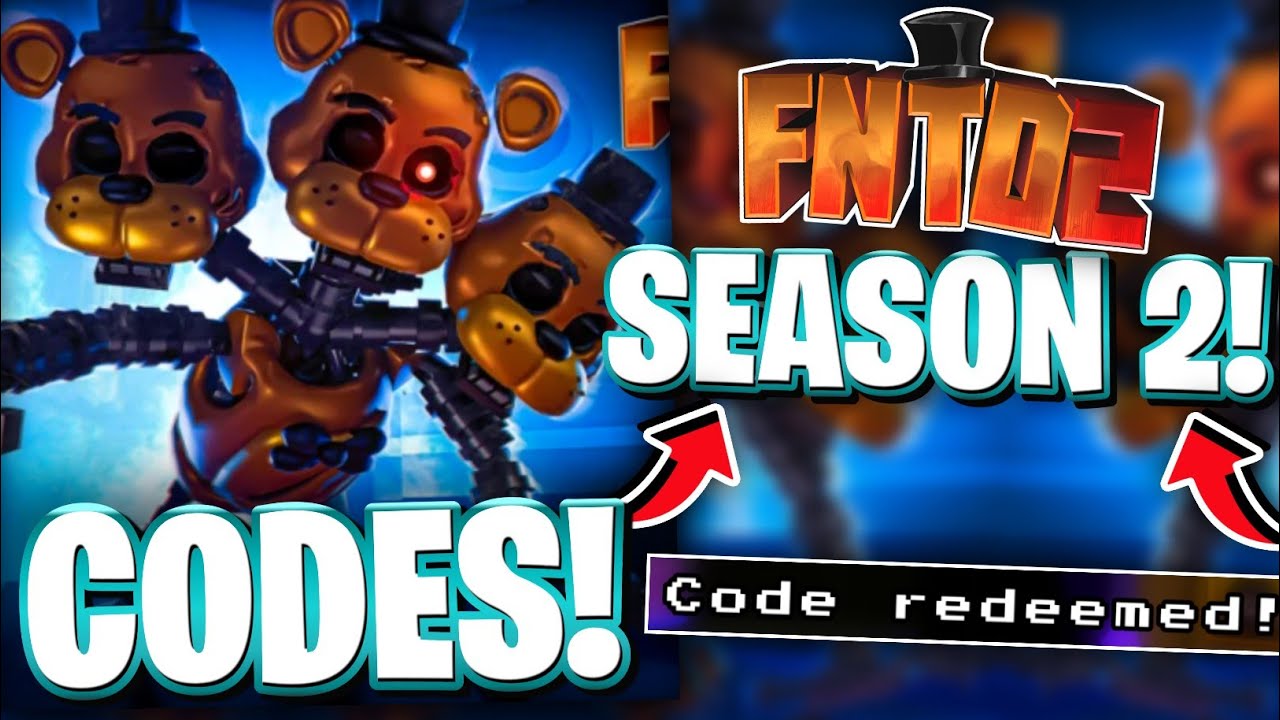 🌟[SEASON 2] ALL NEW SEASON 2 UPDATE CODES FOR FNTD 2! ROBLOX FIVE NIGHTS TD CODES