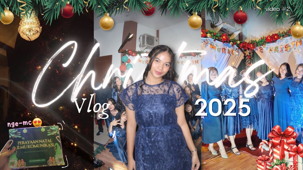CHRISTMAS VLOG🎅💌 : First time nge-MC,shelii salon,sing a song,have fun!!✨️⭐️
