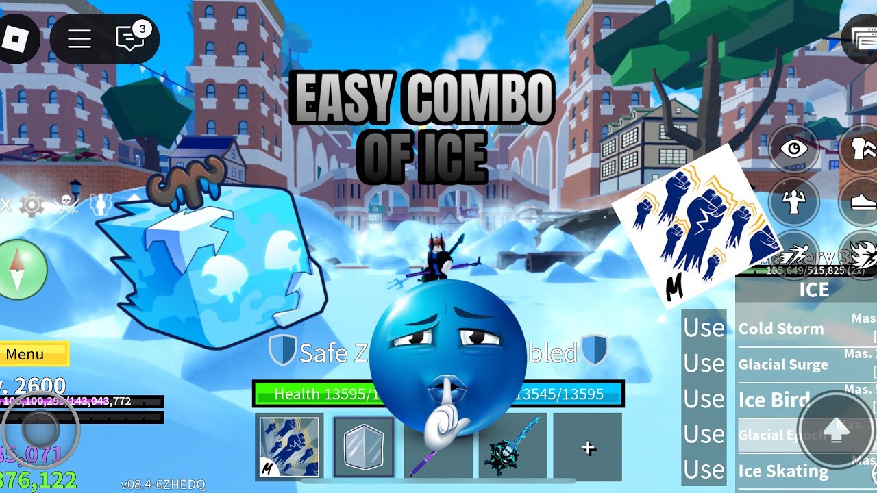 Blox fruit ICE COMBO 😱#bloxfruits #video #bloxfruits