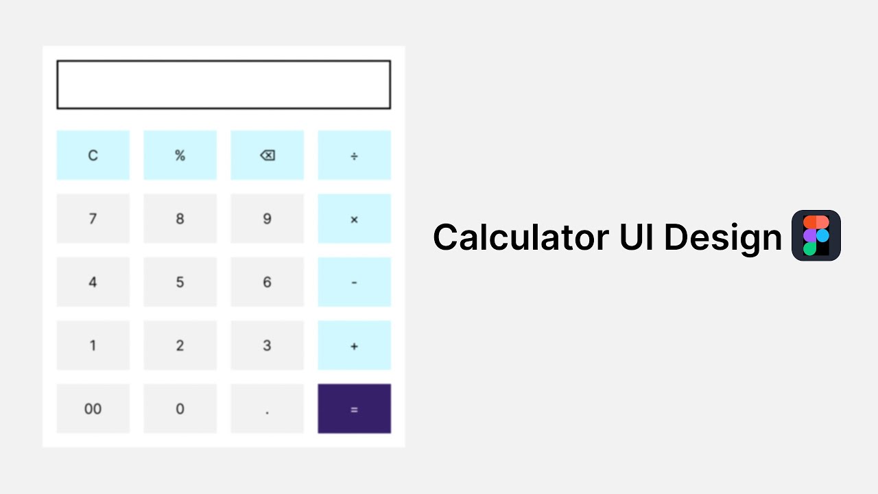 Designing a Calculator UI in Figma