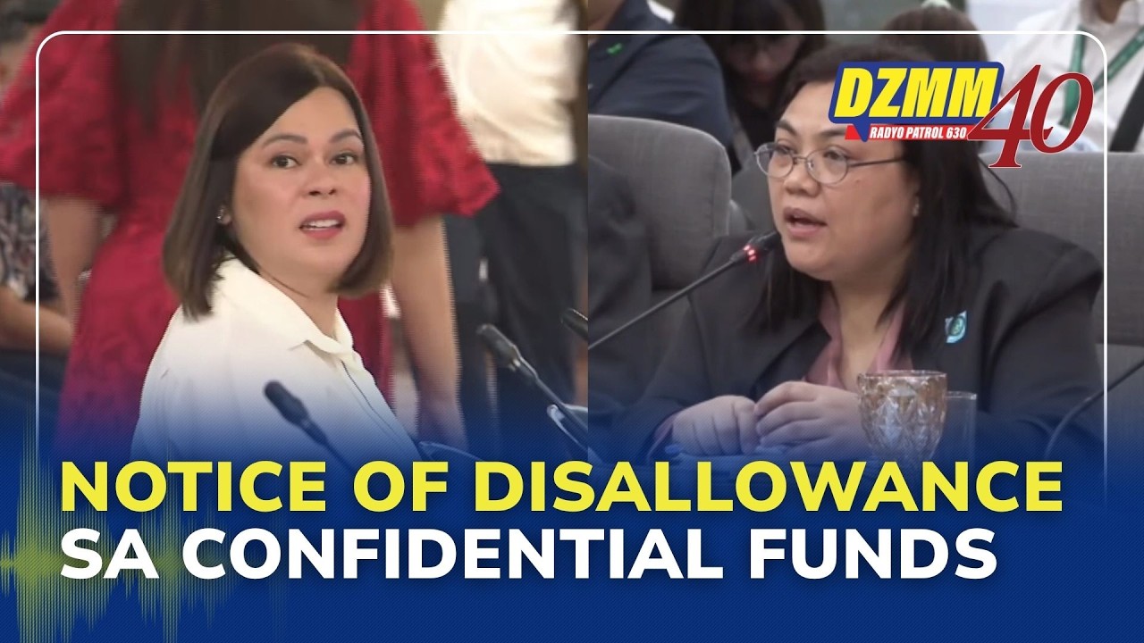 COA affirms notice of disallowance on VP Sara&rsquo;s confi funds in 2022, 2023 | (14 April 2026)