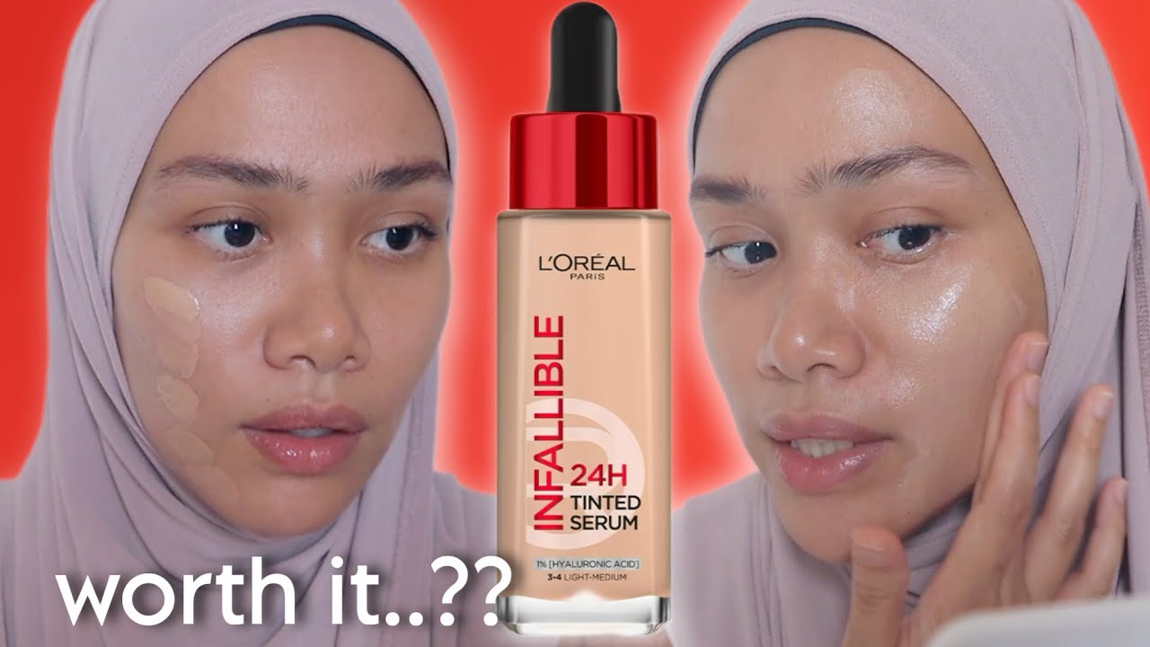 Тонирующая сыворотка L'OREAL INFALLIBLE | Первое впечатление и тест на стойкость