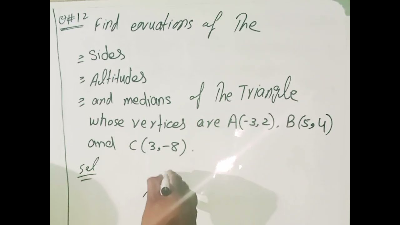 Introduction to analytic geometry. exercise 4.3 Question 11,12 math 12