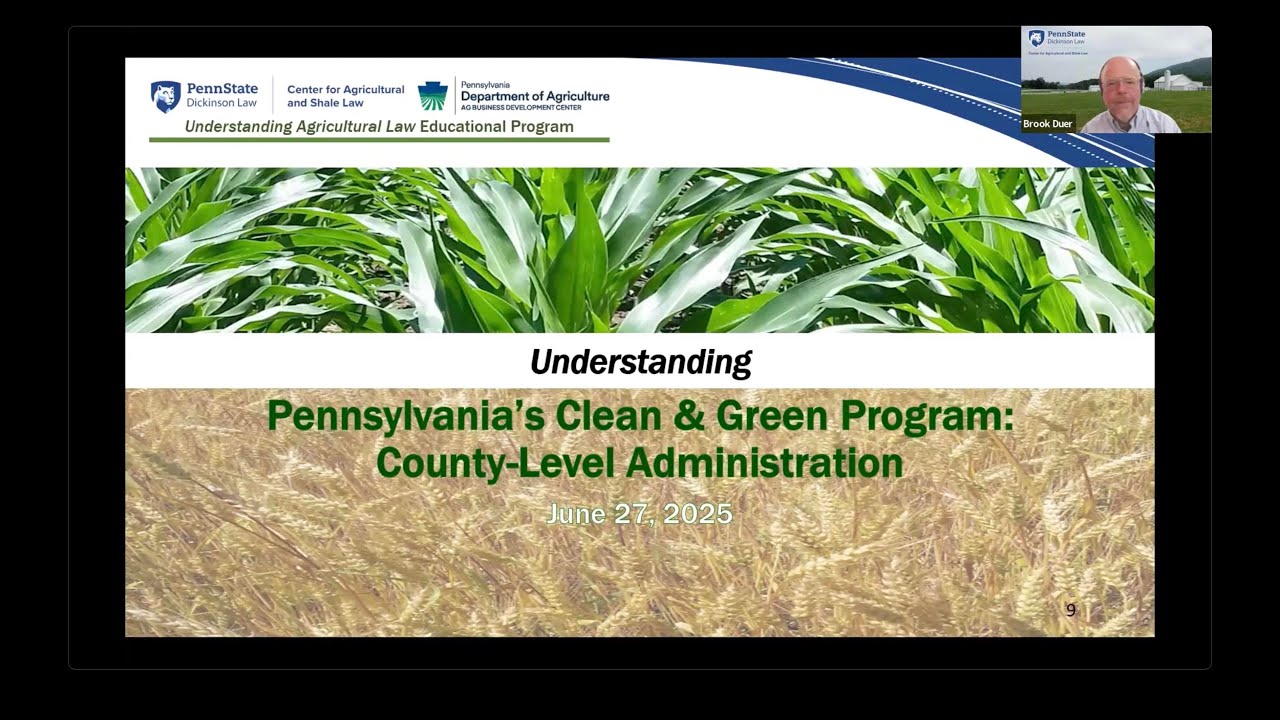 Understanding Pennsylvania’s Clean & Green Program: County-Level Administration
