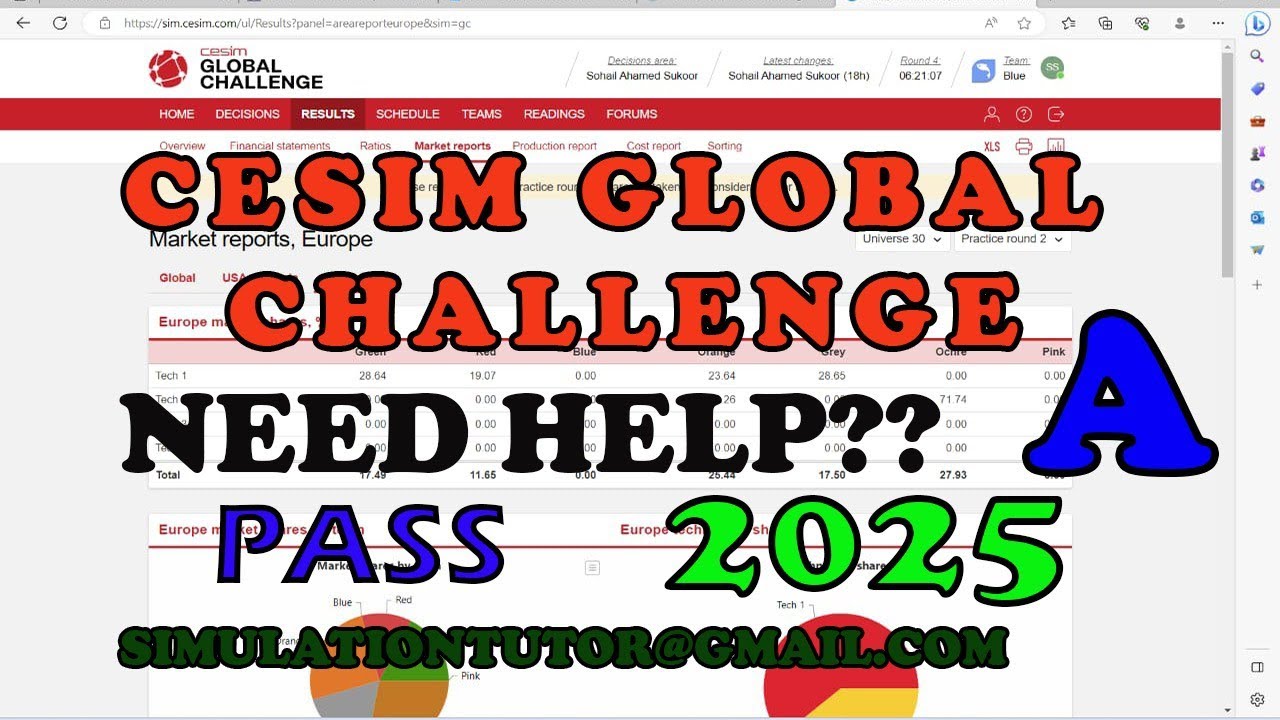 CESIM global challenge - step by step decision