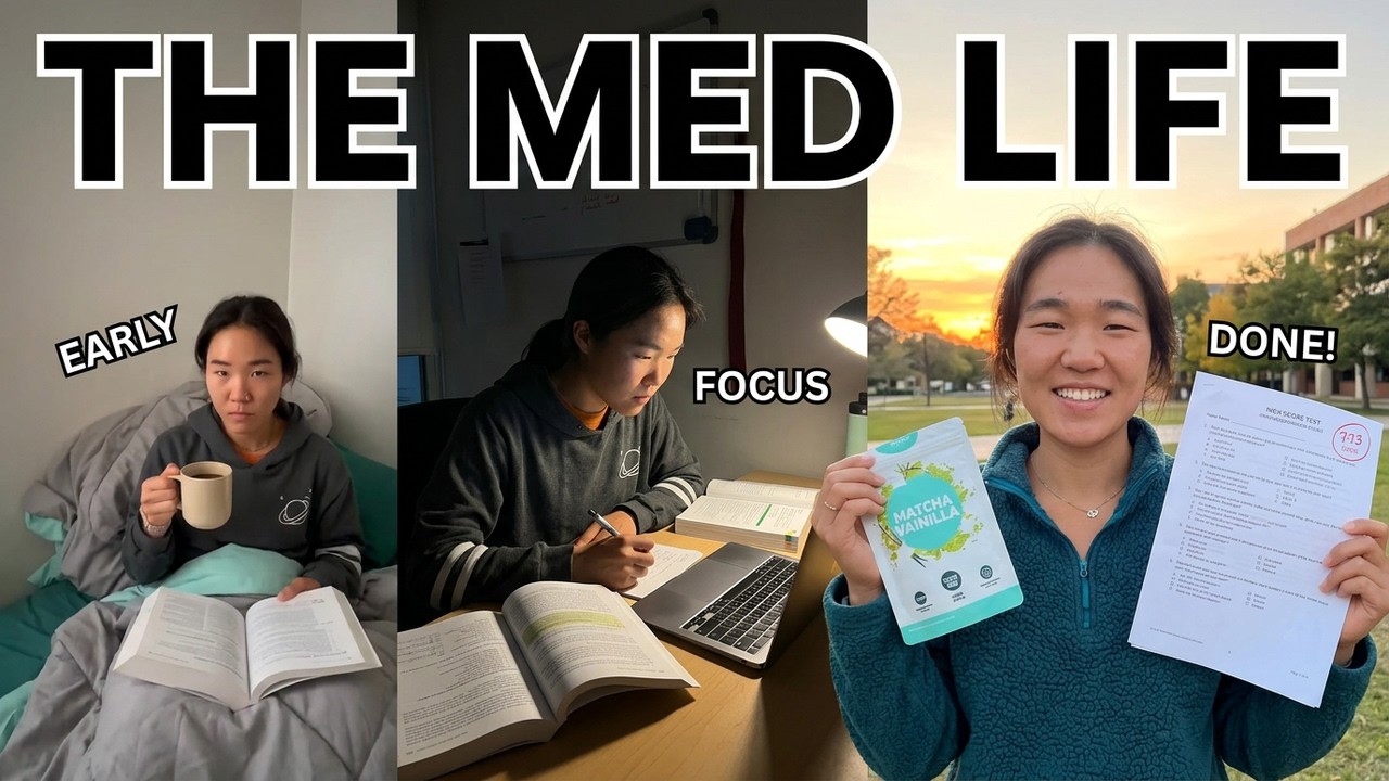 study vlog | medical student's typical week, time management, real schedule