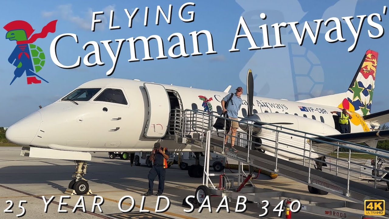 [4K] – Full Flight – Cayman Airways Express – Saab 340B – GCM-CYB – VP-CBR – KX4009 – IFS Ep. 755