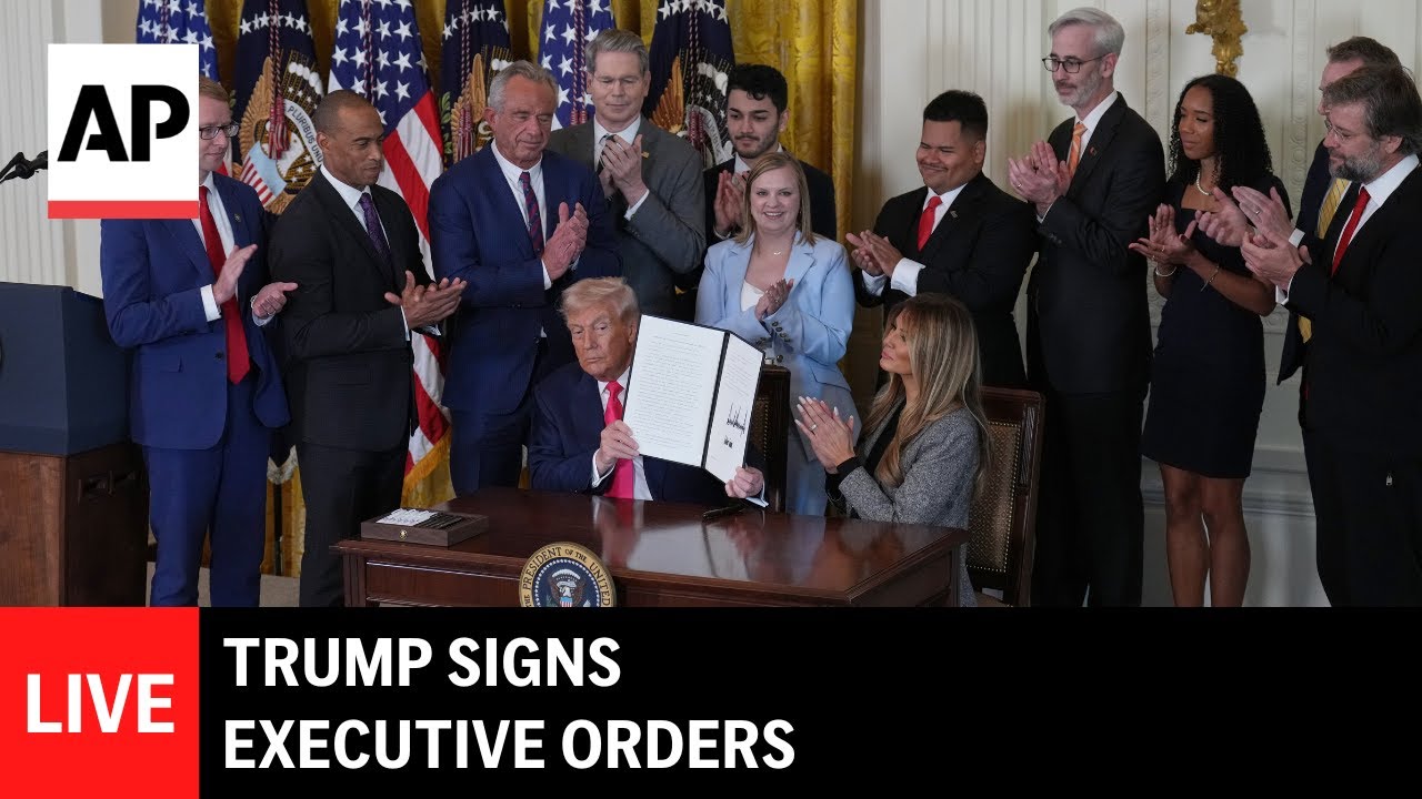 LIVE: Trump signs executive orders