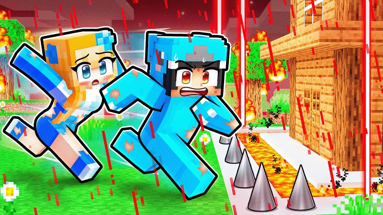 BLOOD RAIN vs Secure House In Minecraft!