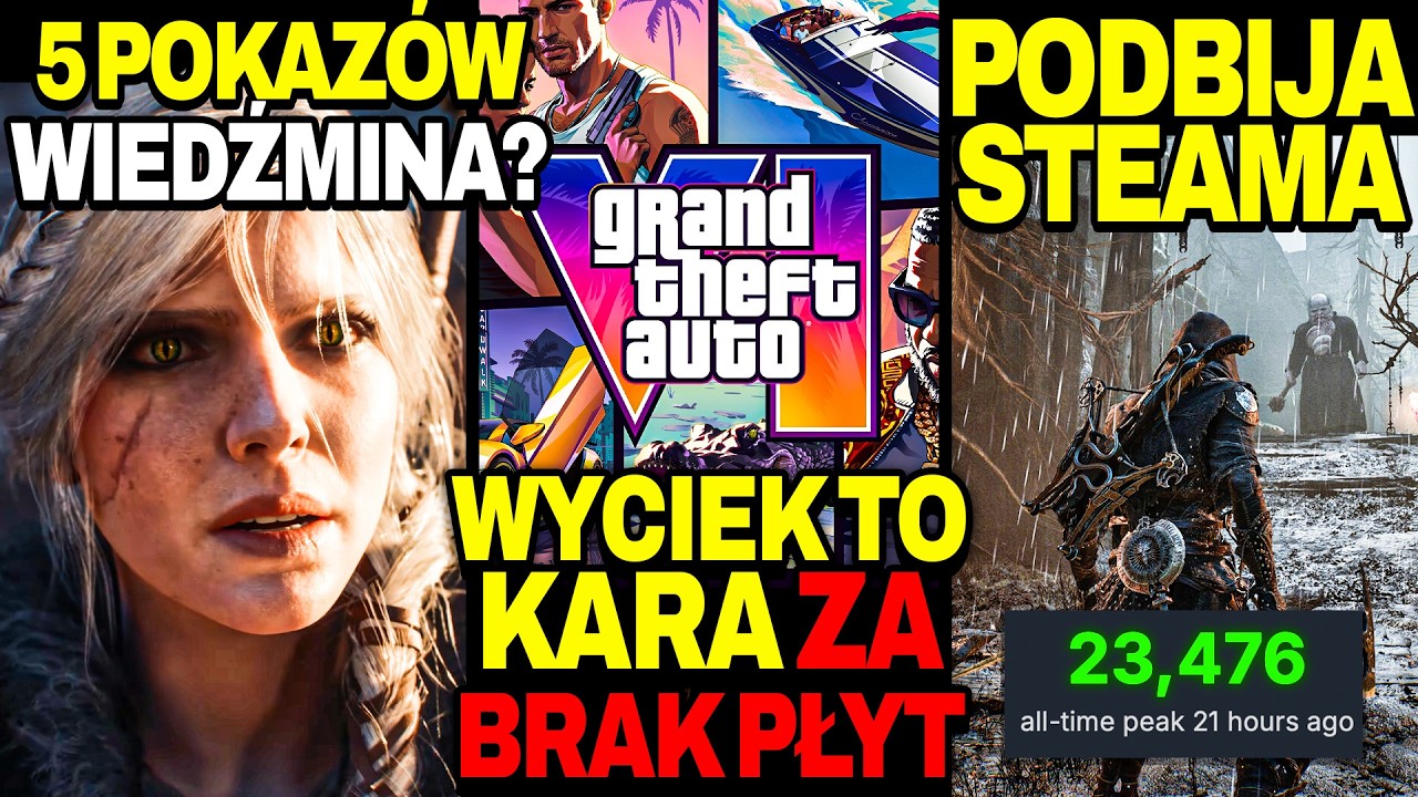 WYCIEK GTA 6 TO KARA DLA ROCKSTAR GAMES &mdash; CDPR Zapowiada Potężne Pokazy &mdash; Sukces Mortal Shell 2