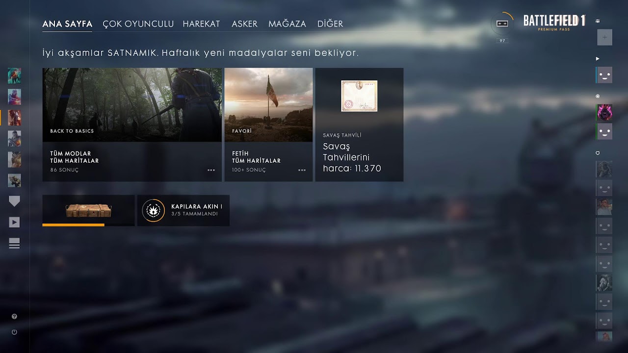 Battlefield 1 Sniper Pro Master