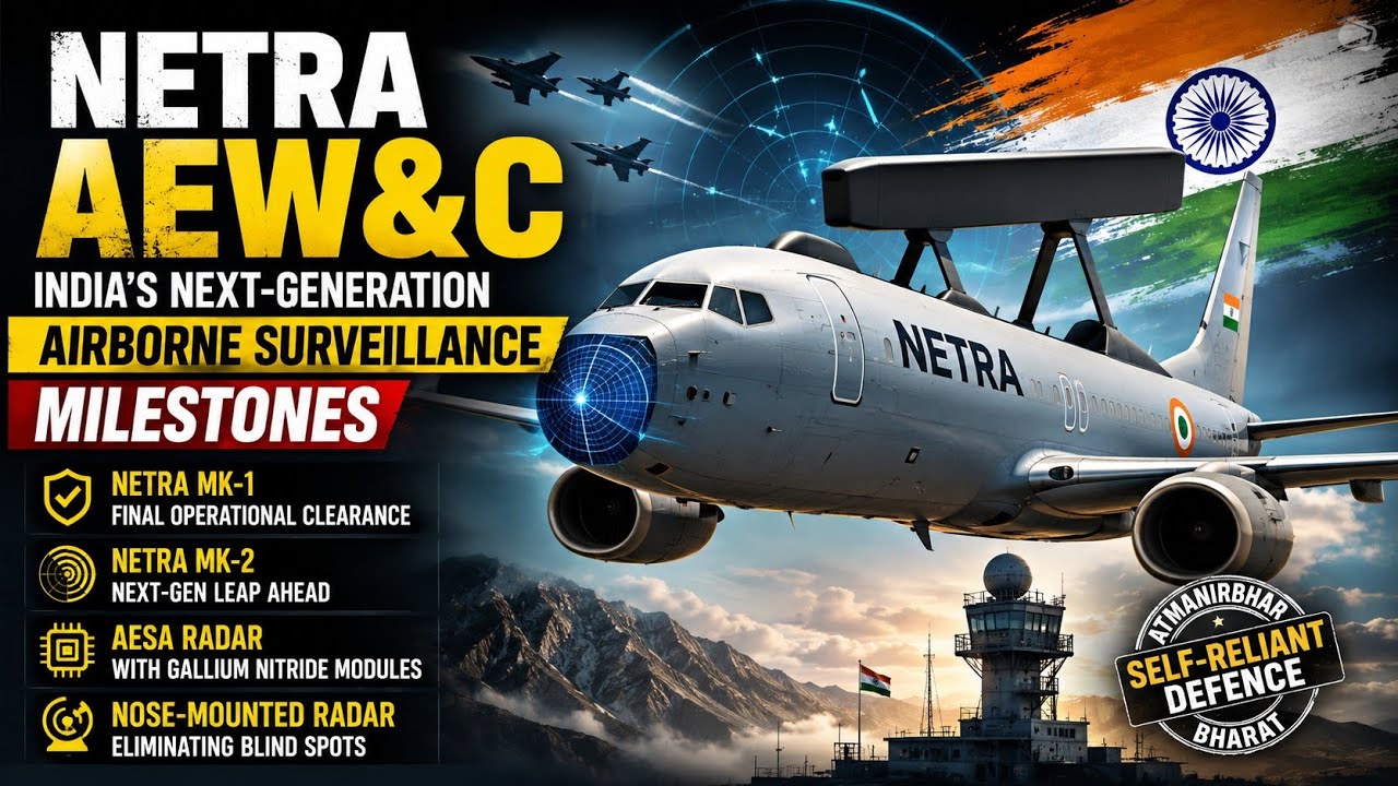 🇮🇳 Netra AEW&C: India&rsquo;s Next-Gen Spy Plane Power 🚀 | Mk-1 & Mk-2 Explained #NetraAEWC #NetraMk2