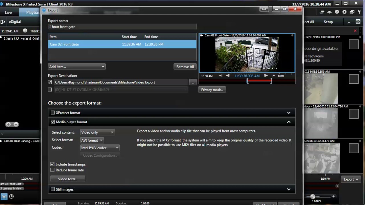 How to Create Backups/Exports in Milestone XProtect