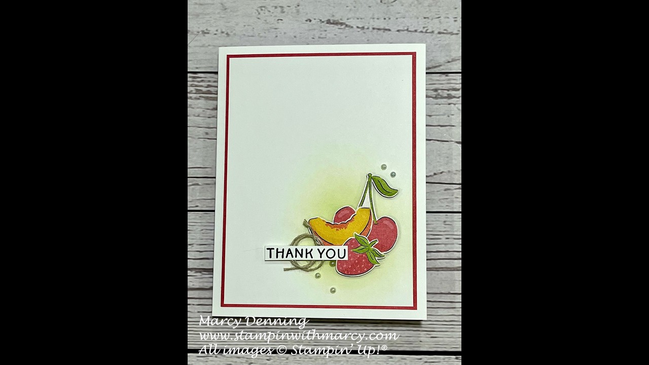 Creating A Thank You Card Using Homemade Sweetness Designer Paper