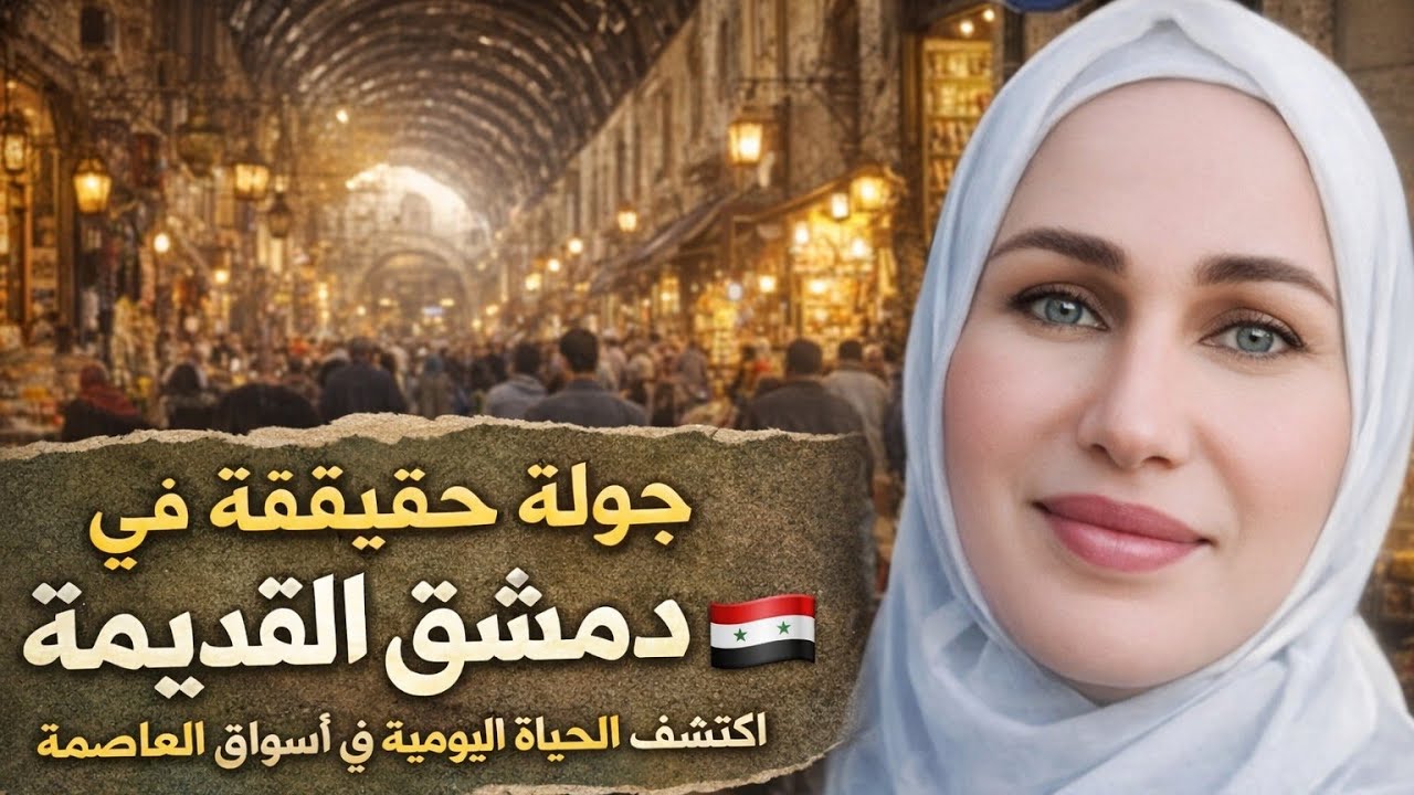 جولة حقيقية في دمشق القديمة  اكتشف الحياة اليومية في أسواق العاصمة 🇸🇾