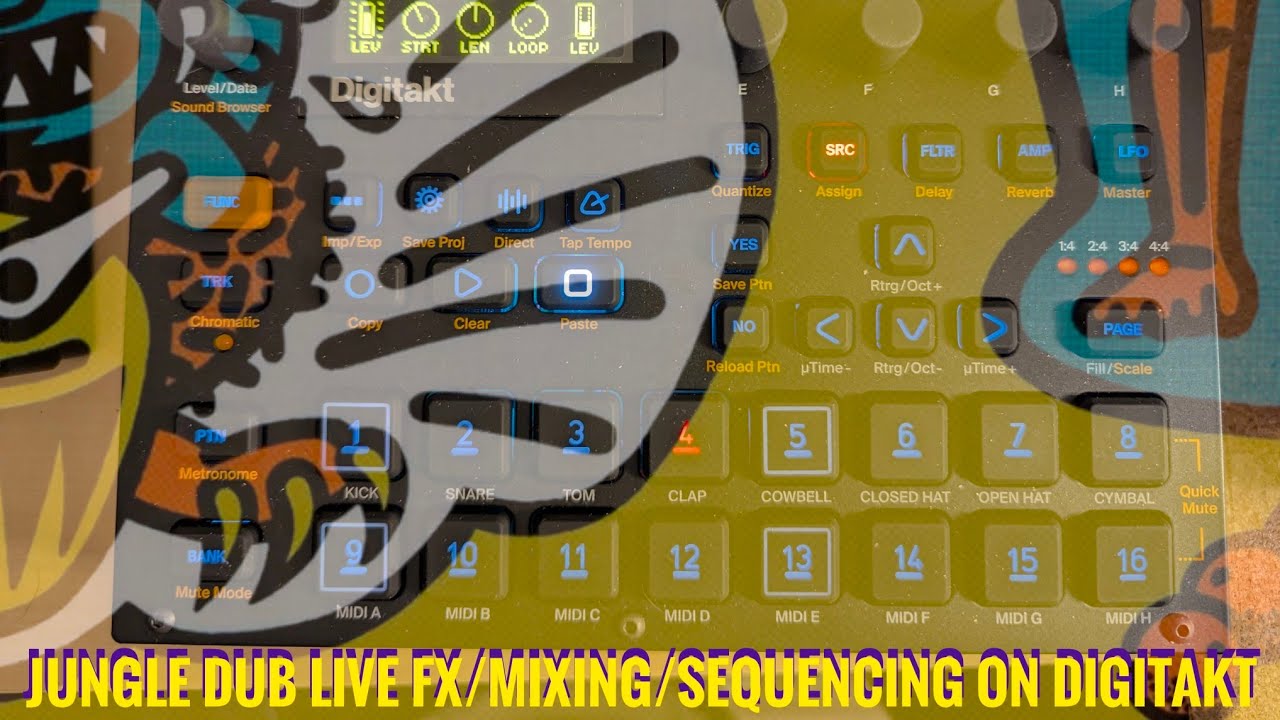 ***JUNGLE DUB*** Live FX/Sequencing/Mixing w/ Digitakt #jungle #dub