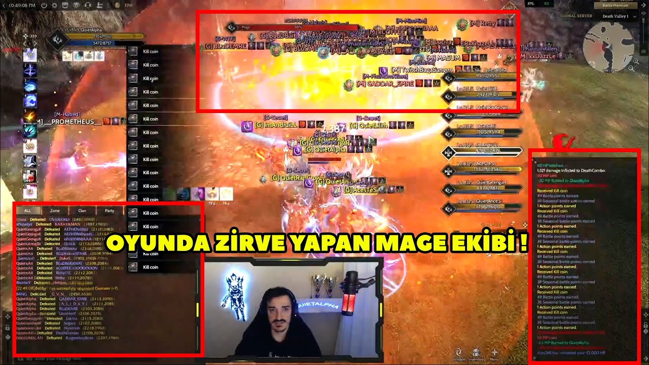 QuietAlpha - (Galia) Secret Mage Ekibi Global Dw'de Rakip Tanımıyor  ! Rise Online