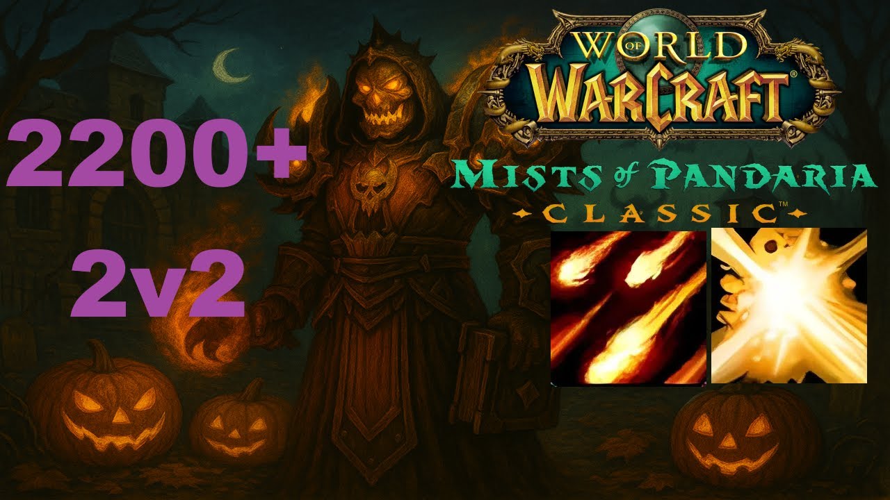 WoW MoP Classic PvP - Destro Lock 2v2 Arena (2200+) с Holy Pala (Эпизод 3)