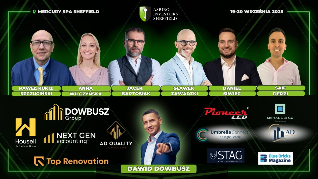 Poznajcie prelegent&oacute;w najbliższego Asbiro Investors Sheffield!