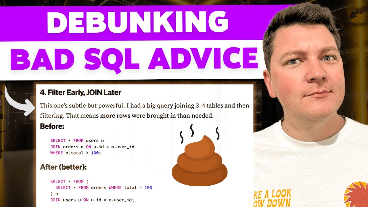 SQL Tip DEBUNKED: Stop Writing Queries Like This