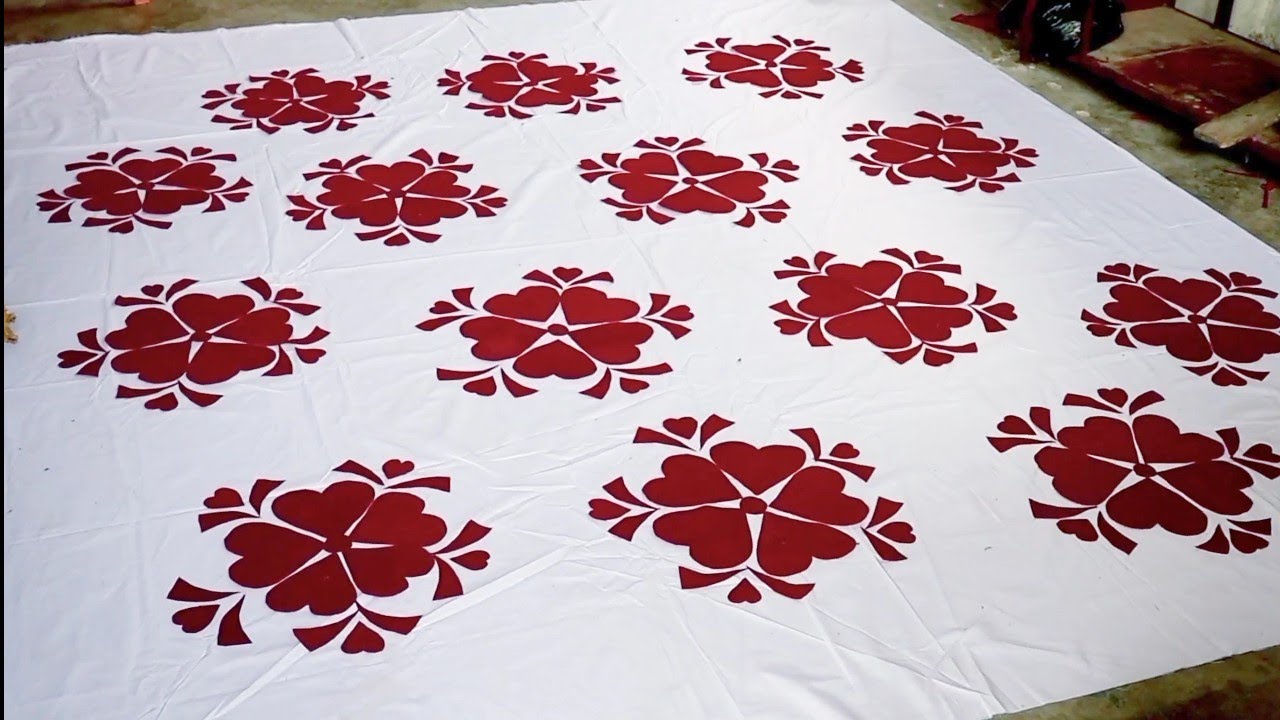 how to make bedsheet design Chadar ka design pech wala Chadar