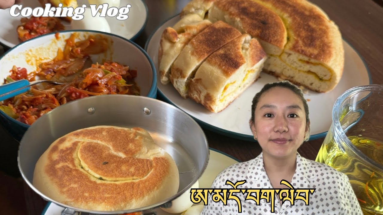 Tibetan Amdo Bhaklep Recipe, added Methi leaves, Chilli Tomato Chutney Recipe, Tibetan Vlogger