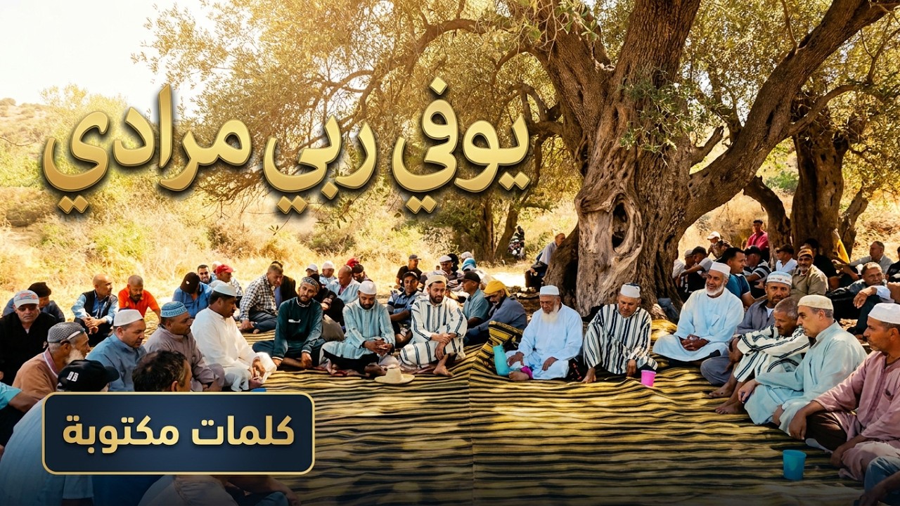 يوفي ربي مرادي كلمات واداء في المستوى مع كتابة القصيدة