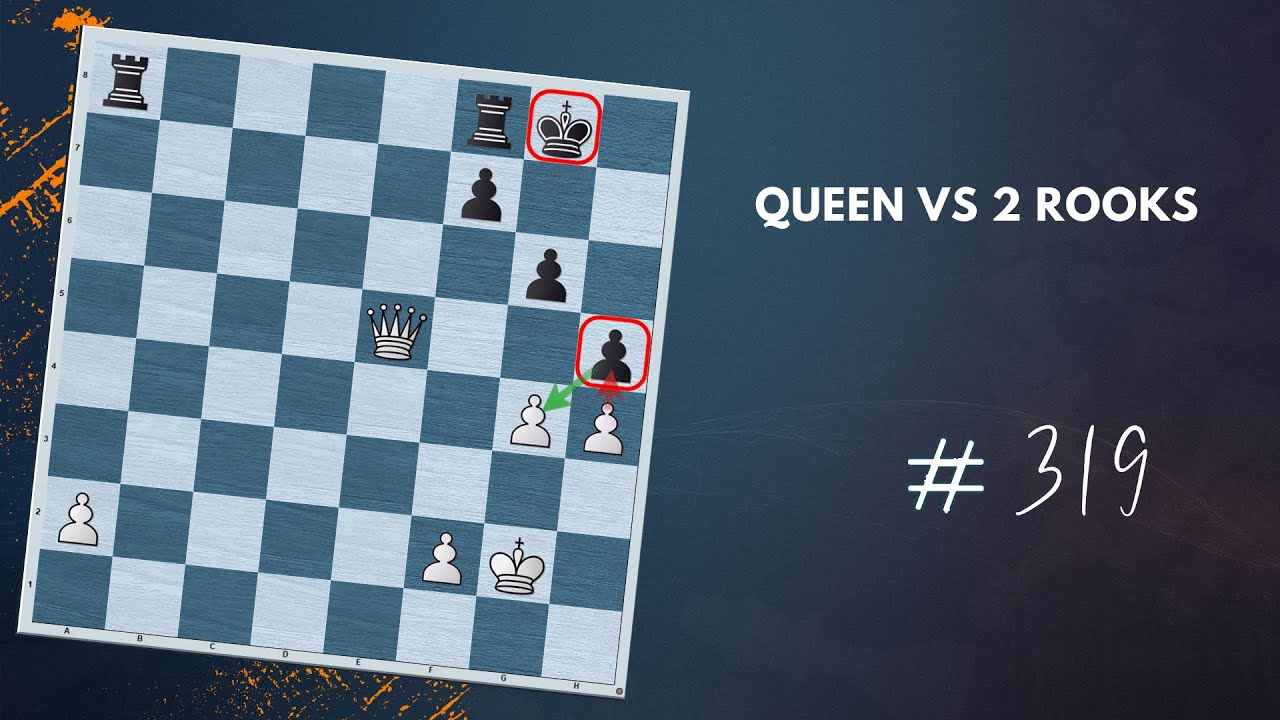 The Strategy for Playing Queen vs 2 Rooks Positions - Daily Lesson with a GM 319