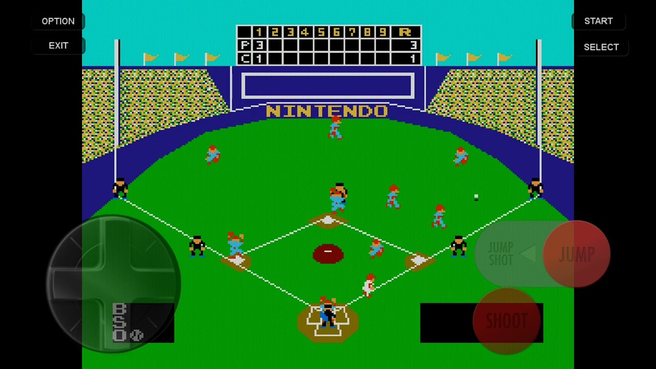  Playing an old baseball game 