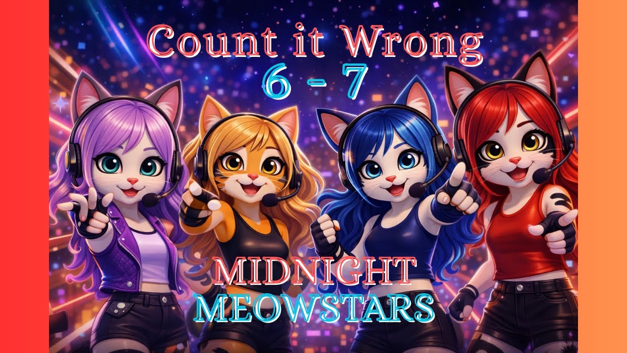 Count it Wrong 6 7 - Midnight Meowstars - Play Time Songs TV