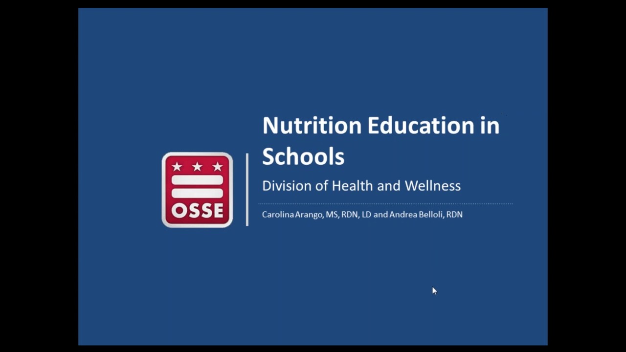 Nutrition Education in Schools