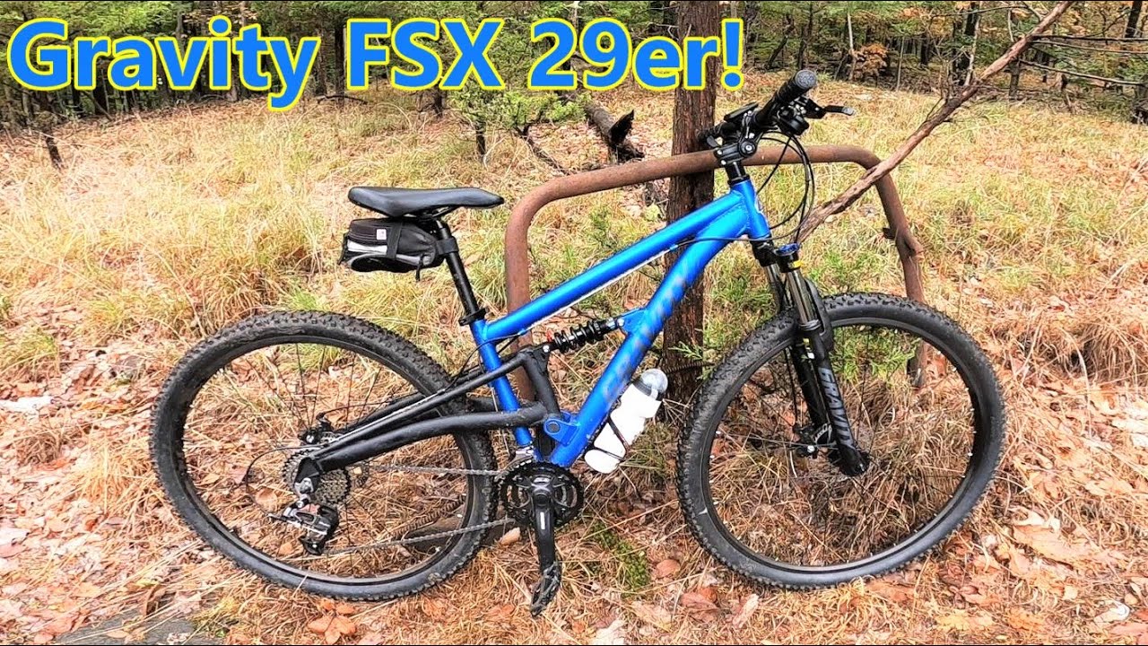 Gravity FSX 29 DLX24 duel suspension mountain bike tested hard ANY GOOD?