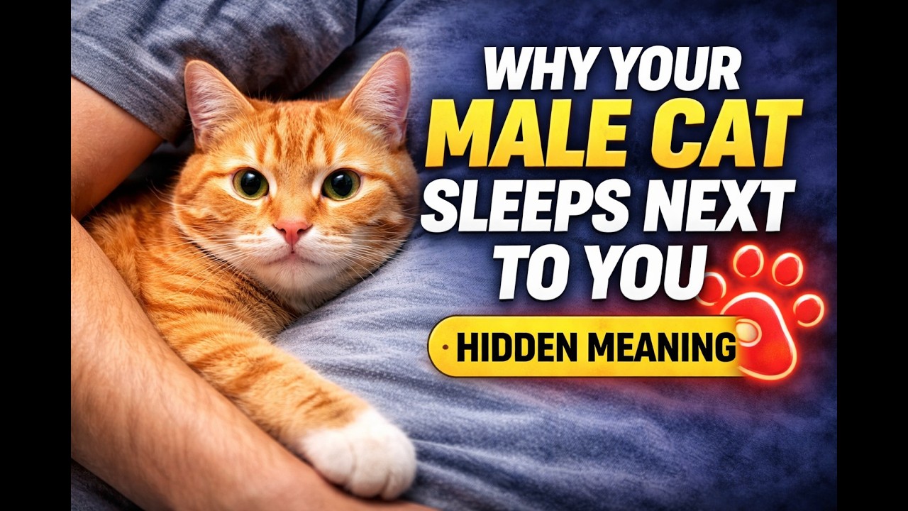 Why Your Male Cat Sleeps Next to You (Hidden Meaning)