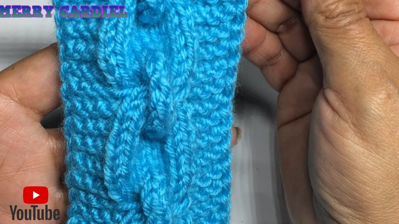 COMO TEJER PUNTO TRENZA EN CADENA