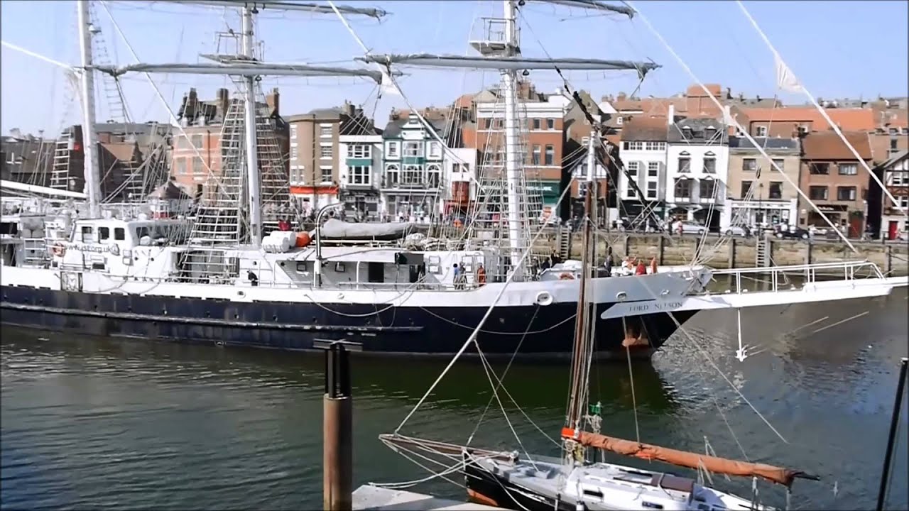 The JST's Tall Ship Lord Nelson visits Whitby August 2015