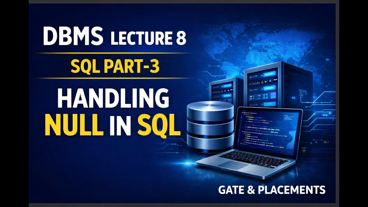Лекция 8 по СУБД | SQL, часть 3 | Обработка значений NULL в SQL | Подготовка к экзамену GATE и тр...