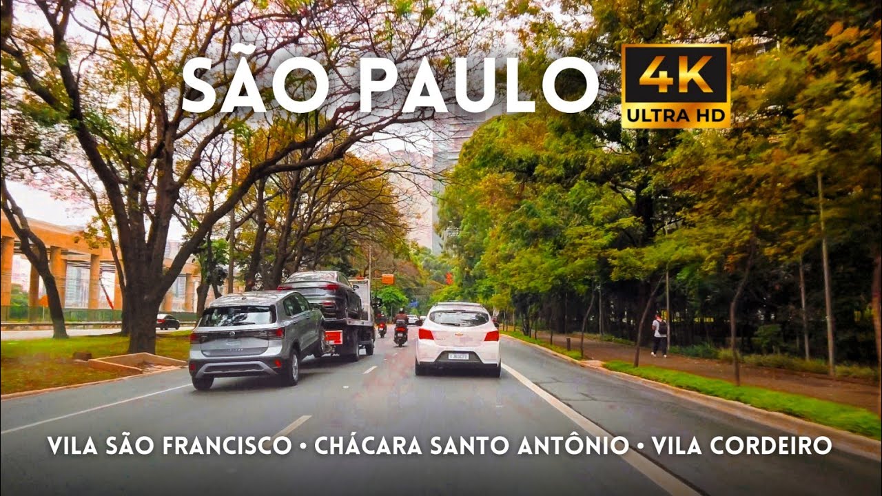🇧🇷 Vila São Francisco, Chácara Santo Antônio e Vila Cordeiro em São Paulo 4K