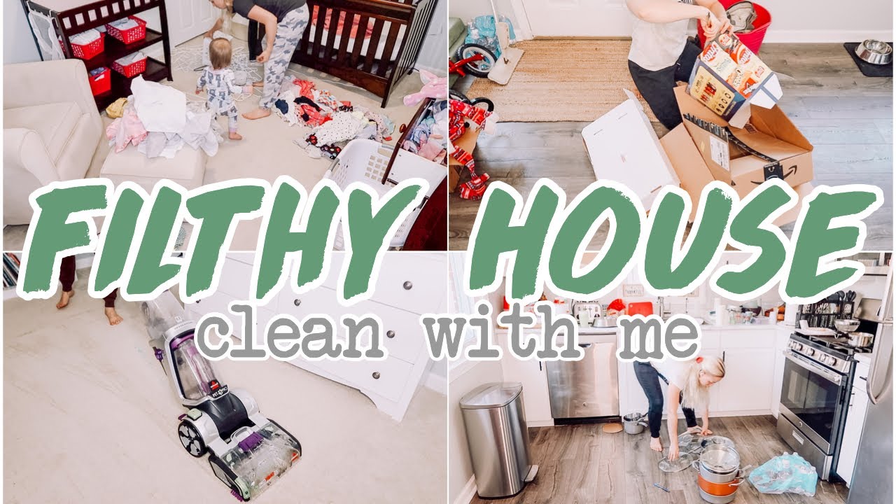 FILTHY HOUSE CLEAN WITH ME // EXTREME CLEANING MOTIVATION