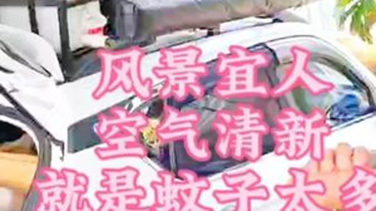 ＃南宁。在路上去了一次大王滩景区，风景很美就是蚊子🦟太多。不停留了，直接到了邕江，江边驻车。