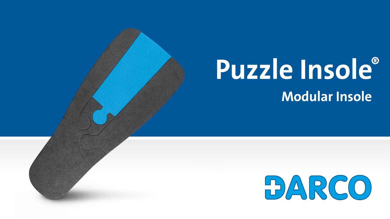 Puzzle Insole® Modular Insole - Developed for plantar pressure redistribution