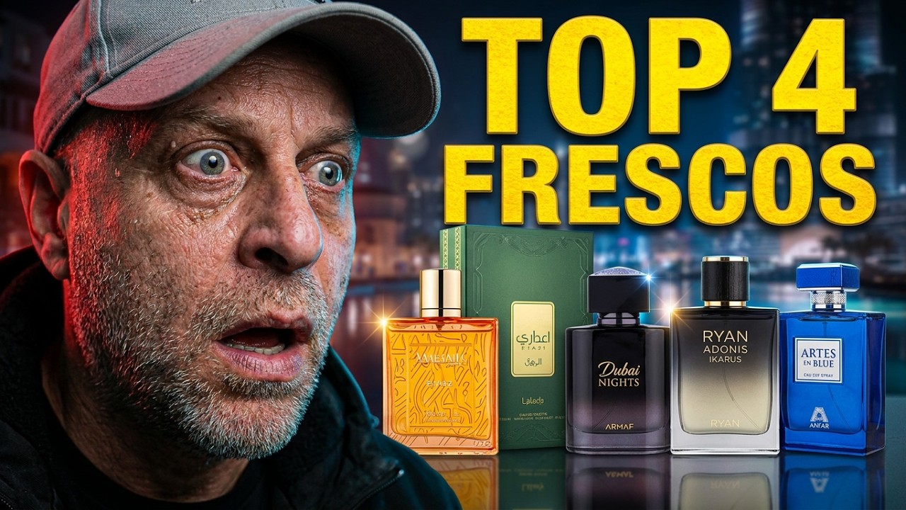 TOP 4 PERFUMES FRESCOS MASCULINOS TODOS van a Copiar (Pero Tú los Descubriste Primero)