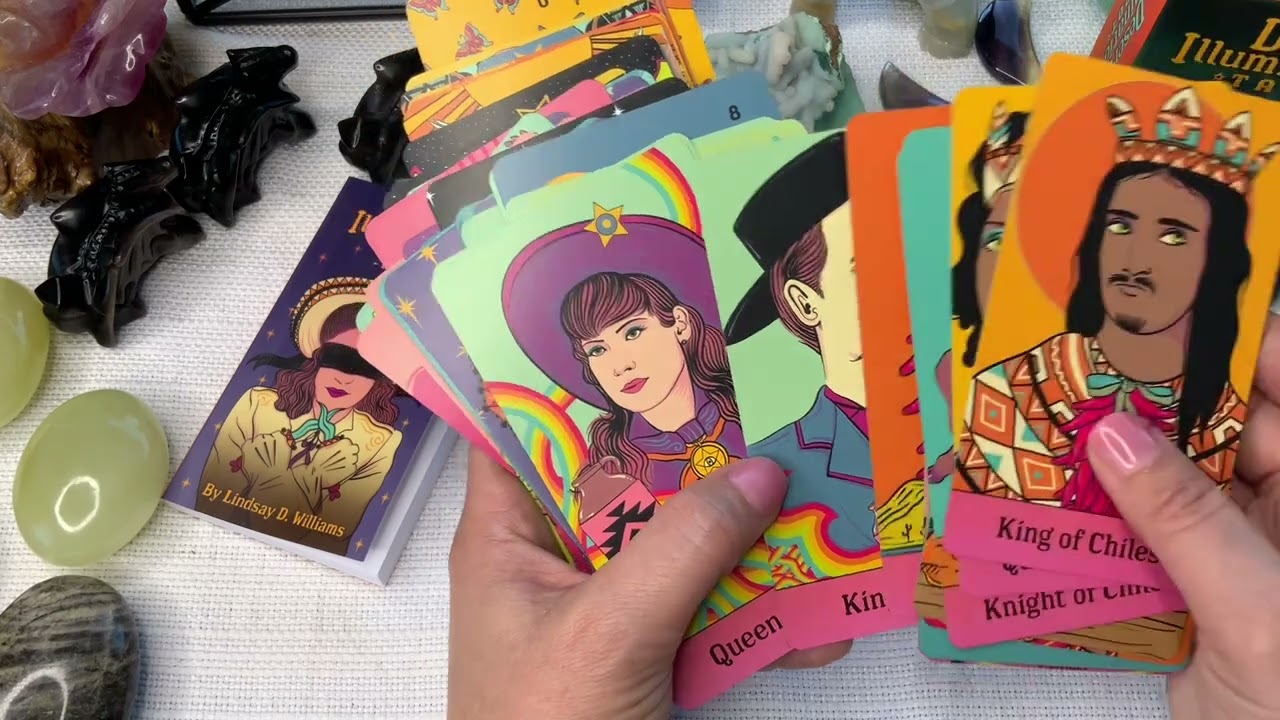Desert Illuminations Tarot 🌵👽 Neon Wild West Deck Flip-Through + Review