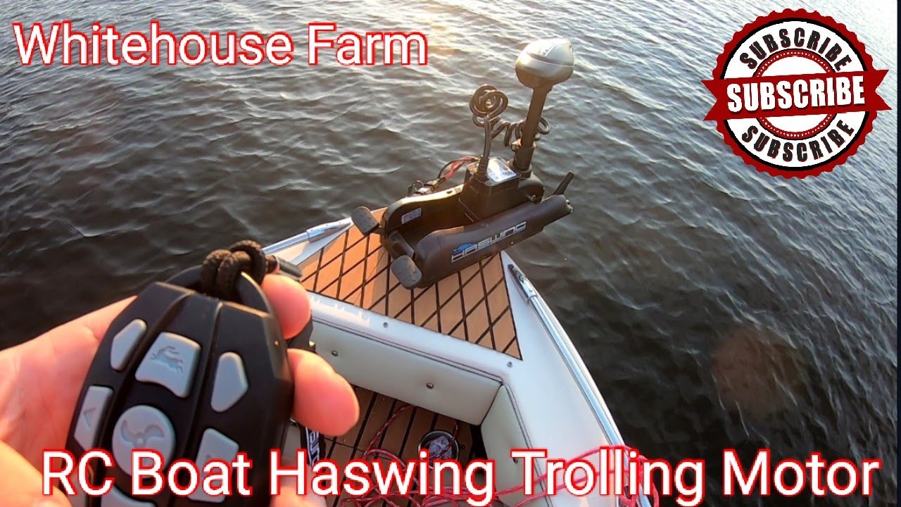 Installing The Aquos Haswing Trolling Motor, Unboxing, And Use!🎣