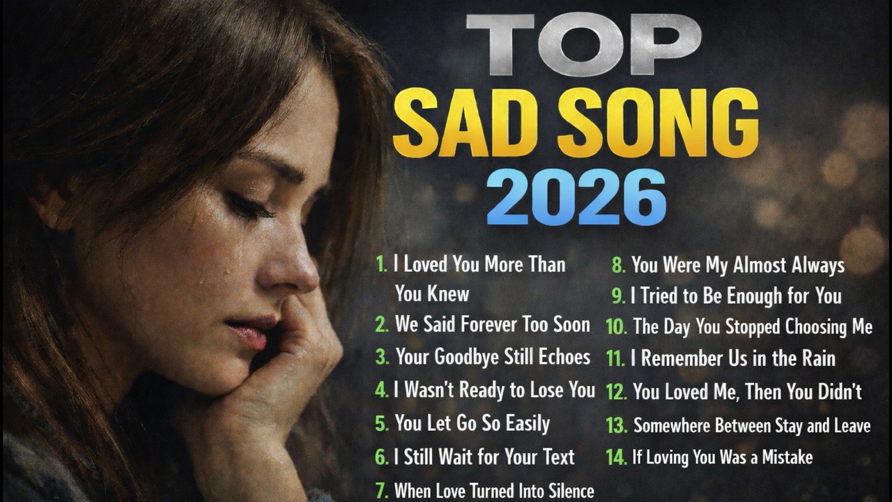 Ultimate Sad Songs 2026 💔 Best Emotional Heartbreak Playlist | English Sad Love Songs