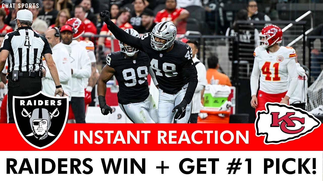 BEST DAY EVER! Raiders BEAT The Chiefs + Get #1 Pick In 2026 NFL Draft