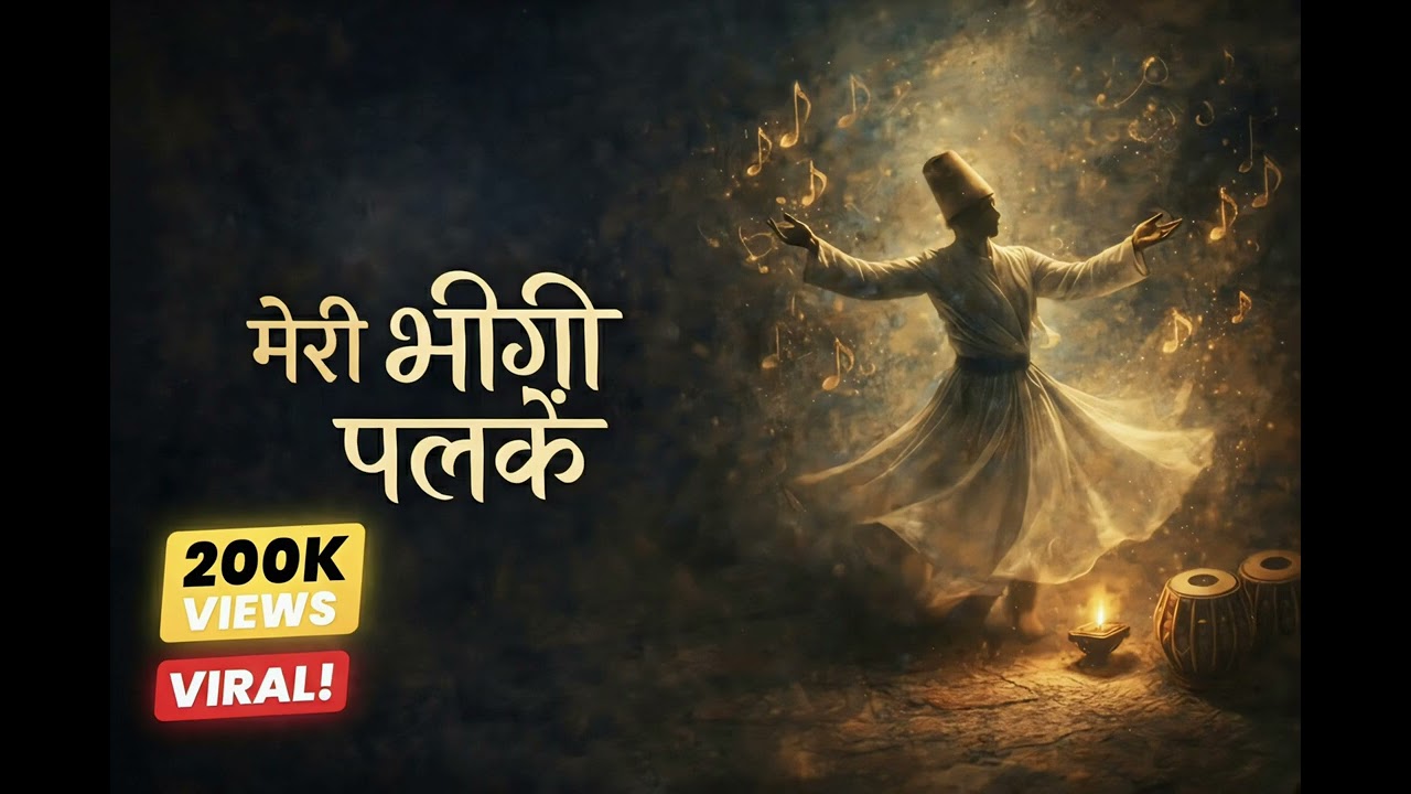 मेरी भीगी पलकें | Sad Sufi Song | रूहानी दर्द भरा गीत | New sad LoFi song| दिल को छू जाने वाला गीत |