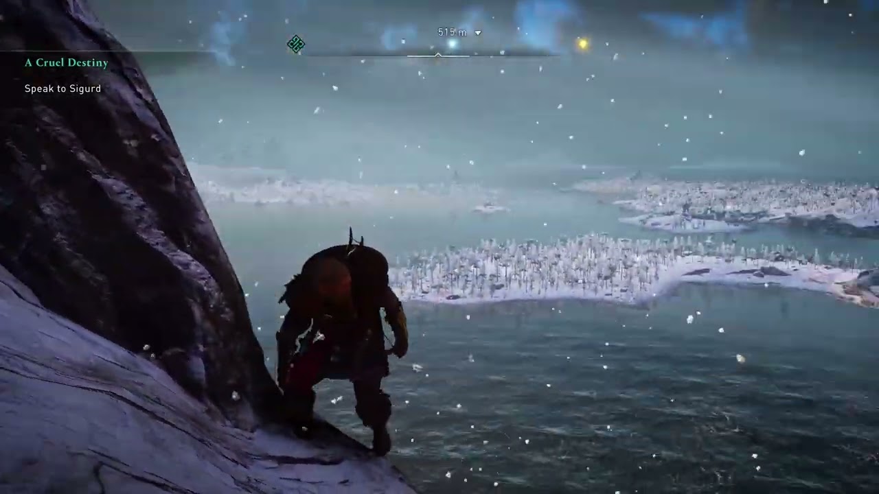 Free Solo-ing the Fannaraki Summit Part 1- Assassins Creed Valhalla ⛰️🎮 1st Time to Do it! 💀