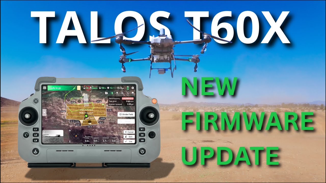 Talos T60X Firmware Update &ndash; Merging Fields, Multi-Plotting, Custom Routes & More